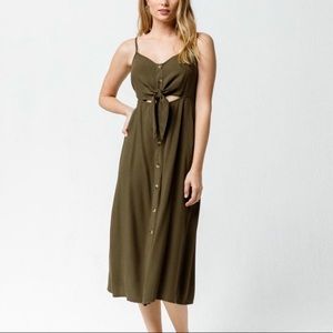 Mimi Chica Button Up Midi Dress